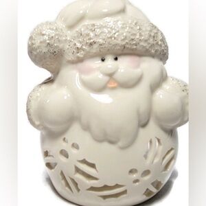 NWT in box Lenox Bright Christmas Santa Votive vintage 2000